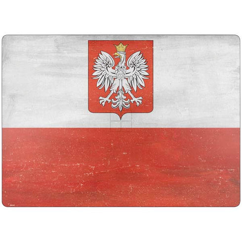 Poland Flag Distressed Surface Laptop 7 13.8in Skin